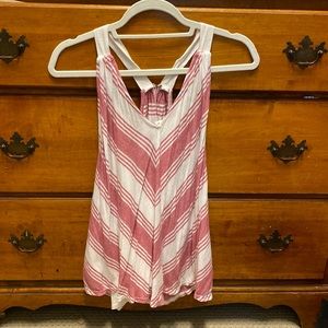Chevron Red and White Halter